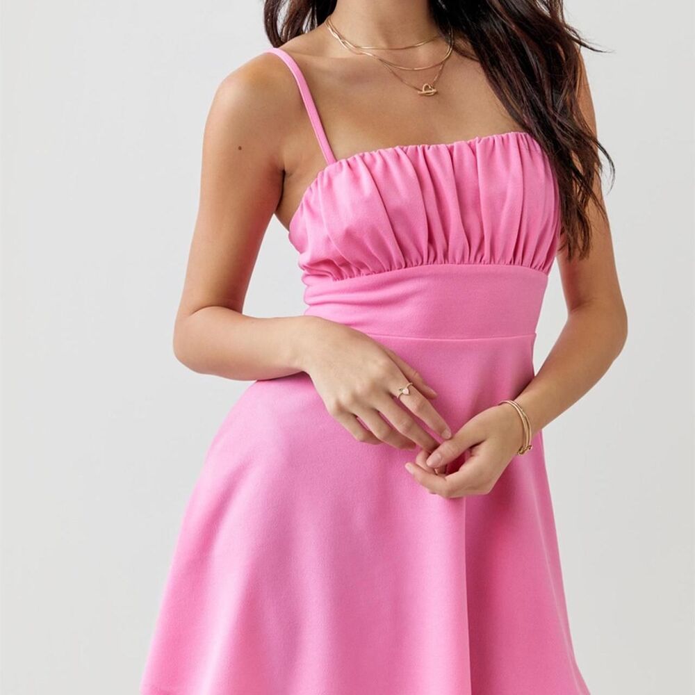 Francesca's Women's Pink Dress